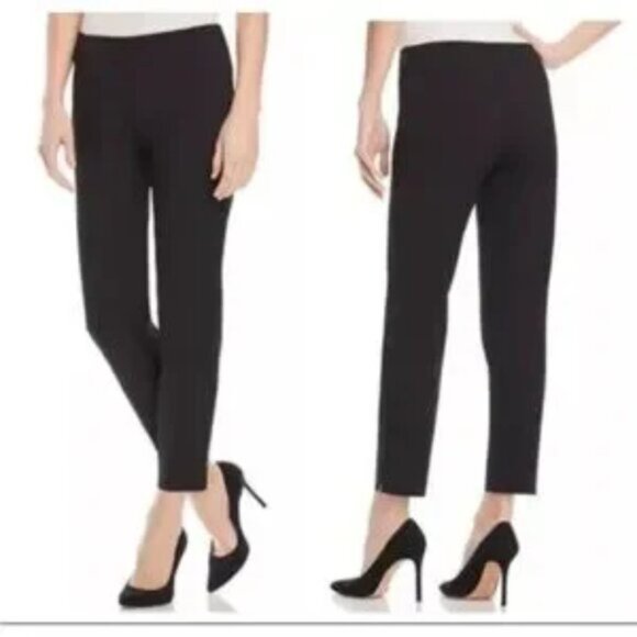 EUC Lafayette 148 New York "Stanton" Black Virgin Wool Pants Size 10 - Picture 1 of 6